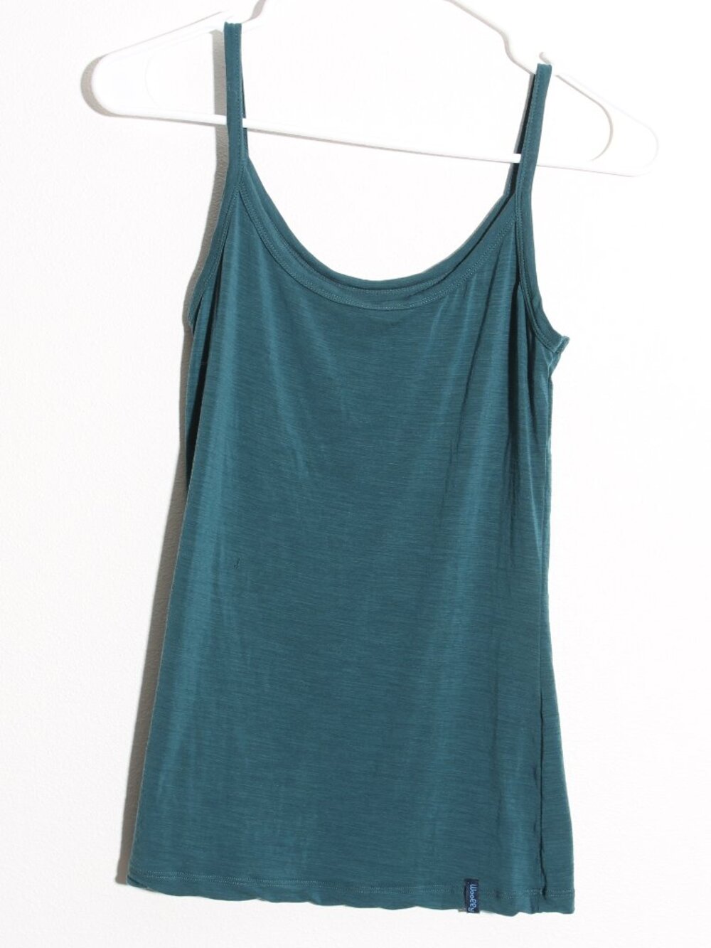 Woolly Australian Merino Wool Cami Tank Top Seattle Washington Teal Green Sz XS